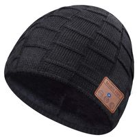 Bluetooth Beanie, Mens Gifts, Wireless Bluetooth Hat, Gift for Men Women, Knit Music Hat with Bluetooth 5.0, Dual Layer, Washable, Fit for Outdoor Sports, Gifts Christmas Birthday Thanksgiving Day