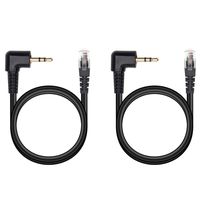 2 Pcs Male 2.5mm to Male RJ9 / RJ10 Sub-Mini Audio Adapter Cable for Amplifier or Wireless Receiver Base Station,8800-00-75