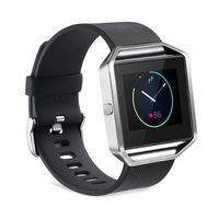 GinCoband Fitbit Blaze Bands Replacement for Fitbit Blaze Smart Watch No Tracker 8 Color Large Small Women (Black, Small)