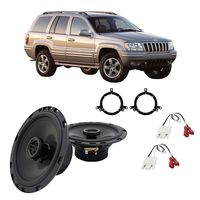 Compatible with Jeep Grand Cherokee 1996-2004 Front Door Factory Replacement Harmony HA-R65 Speakers