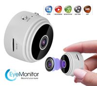 EYE-MONITOR Mini Wireless Hidden Security Surveillance Spy Camera, Night Vision 1080P Full HD, WiFi, IP, Digital Video Recorder for iOS iPhone and Android (White)