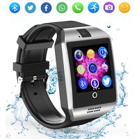 LAHYXAL Smart Watch Touchscreen Bluetooth Smartwatch Fitness Tracker Sport Watch with Camera SIM SD Card Slot Sleep Step Monitor Compatible iPhone iOS Samsung Android Phones (Silver)