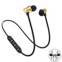 Dozenla Unisex General Stereo in-Ear Earphones Earbuds Handsfree Bluetooth Sport Wireless Headset (Golden)