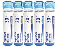 Boiron Argentum Nitricum, 30C (Pack of 5), Homeopathic Medicine Apprehension and Stage Fright