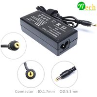 YTech 19V 3.42A 65w AC Adapter/Battery Laptop Charger for Acer Aspire E1 E11 E14 E5 E15 ES1 F5 F15 R11 R3 R7 S3 V15 V3 V5 V7 M5 ; AS 5250 5253 5515 5517 5532 5534 5733 5742 5750(Check Connector Photo)