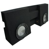 Compatible with 2005-2015 Toyota Tacoma Double Cab Truck Harmony A102 Dual 10" Sub Box Enclosure