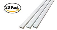 Electriduct Medium Latching Cable Raceway (500 Series) - 6 Feet - White | 20 Sticks (120 Feet Total) (120 total feet)