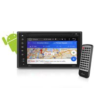 Premium Lanzar Android 6.5" Double Din Bluetooth Widescreen Car Stereo Receiver, Headunit, Touchscreen Tablet Style Display, Wi-Fi Web Browsing, App Download, GPS, HD 1080P Support, SD/USB (SDAND620)
