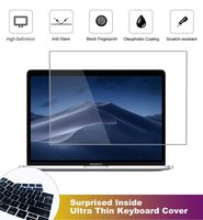 2 Pack Matte Anti-Glare Screen Protector for 2016-2019 MacBook Pro Touch Bar 13 inch A2159 A1706 A1708 A1989 with Surprise Keyboard Skin, Help for Your Eyes Reduce Fatigue
