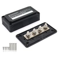 T Tocas 300A Heavy-Duty Module Design Power Distribution Block Busbar Box with 4x M8(5/16") Terminal Studs