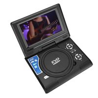 Wendry DVD Player, 7 Inch Mobile DVD Player, DVD-RW CD CD-R/RW EVD VCD Player with Remote Control, 7 Inch High-Definition TFT LED Screen Portable DVD (100-240V)(US)