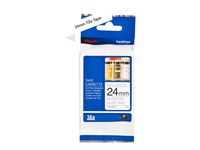 Brother TZe-N251 Labelling Tape Cassette, Black on White, 24 mm (W) x 8 m (L), Non-Laminated, Brother Genuine Supplies