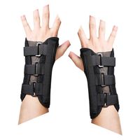 LIOOBO 2pcs Breathable Wrist Splint Wrist Support Strap for Night Sleeping Tendonitis Carpal Tunnel Arthritis Wrist Pain (Left Hand+Right Hand)