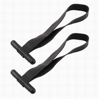 Ucland Rubber Computer Stretchy Adjustable Cord Band Cable Tie Rope Winder 16mm Width 2 Pcs Black