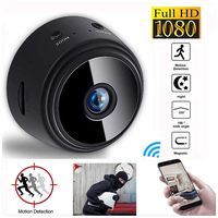 A9 WiFi 1080P Full HD Night Vision Wireless IP Camera, Hidden Camer | Mini Spy Camera WiFi for HomeSmall (Black)