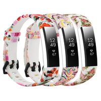 honecumi Floral Replacement Wrist Strap Compatible with Fitbit Alta/Alta HR Pattern Watch Bands Exchange Accessory for Men Women Adjustable Alta HR Band with Metal Clasp-One Size