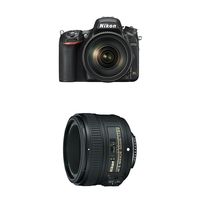Nikon D750 FX-format Digital SLR Camera w/ 24-120mm f/4G ED VR Auto Focus-S NIKKOR with 50mm f/1.8G Lens with Auto Focus for Nikon DSLR Cameras