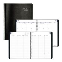 Blueline Weekly Academic Planner, 13-Month, July 2019 to July 2020, Twin-Wire Binding, 11 x 8.5 Inches, Black (CA958.BLK-20)