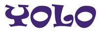 hBARSCI YOLO' Vinyl Decal - 5"- Die-Cut Sticker - for Cars, Trucks, Windows, Laptops, Tablets 3.0 mil Thick Vinyl - Purple