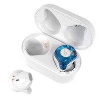 OKCSC X12 TWS Bluetooth 5.0 Earphone,Mini Invisible Sports Wireless Earbuds Headphone, Stereo Sound in-Ear Headset with Microphone(Ice Soul)