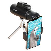 Monocular Telescope,10x42 High Power Telescope,Dual Focus Monocular Scopes - Waterproof, Low Light Night Vision, BAK4 Prism Lens with Phone Clip Tripod for Outdoor Bird Watching Hunting Hiking