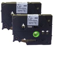 NEOUZA 2PK Compatible for Brother P-Touch Laminated TZe TZ Label Tape Cartridge 12mm x 8m (TZ-S231 TZe-S231 Extra Strength Black on White)