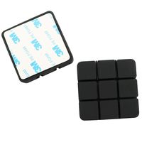 Longdex Cable Clips 2PCS Black Quadrate Self Adhesive Silicone Cord Organizer Desktop Wire Holder Management