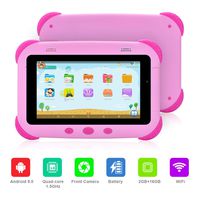 Latest Kids Tablet, 2019 Newest Edition with 2GB RAM Faster Speed, 16GB ROM, GMS Certified Android 9.0 Tablet for Children, Safety Eye Protection IPS Screen, Iwawa Kids apps, Parental Control (Pink)