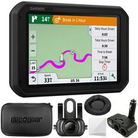 Garmin dezl 780 LMT-S 7" GPS Truck Navigator (010-01855-00) + Garmin BC 35 Wireless Backup Camera + Hard EVA Case with Zipper, 7-inch + GPS Navigation Dash-Mount + More