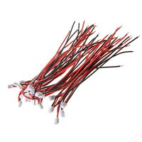 Saim 50 PCS 2 Pin 28AWG JST 2.0 Plug Micro Electrical Male and Male Connector Cable Wire 5 Inch