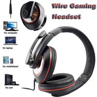 USHOT Kubite Surround Wire Gaming Headset Earphone Stereo Headphone With Mic For PS4 Black One Size