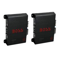 Boss Audio Riot R1004 400 Watt 4 Channel Car Power Amplifier Amp Mosfet (2 Pack)