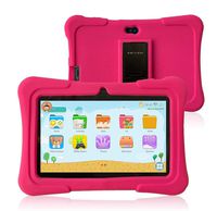 Pritom 7 inch Kids Tablet | Quad Core Android,1GB RAM+16GB ROM | WiFi,Bluetooth,Dual Camera | Educational,Games,Parental Control,Kids Software Pre-Installed with Kids-Tablet Case (Pink)