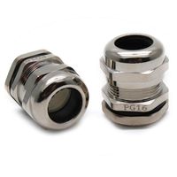 Yootop PG16 Stainless Steel Cable Gland Connectors Pack of 3