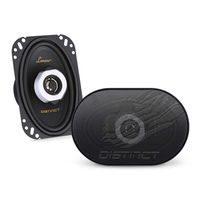 Lanzar Distinct 4" x 6" Inch Car Stereo Speakers | 2-Way Pro Audio Component Speaker Pair (4x6 in, 120 Watt)