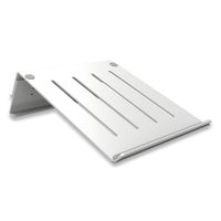 AVLT-Power Laptop Cooling Stand - Lightweight & Elegant- Aluminum 4 Height Adjustable Laptop Riser for MacBook Pro, Acer, Alienware, Asus - Silver