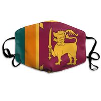 NUNOFOG Sri Lanka Flag Unisex Safety Masks Washable and Reusable Cleaning Gardening Dust Respirator Mouth Masks for Men Women One Size