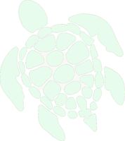 Sea Turtle Vinyl Decal - 8 Inches - For Cars, Trucks, Windows, Laptops, Tablets - High Quality, Outdoor-Grade 6mil Thick Vinyl - Glow in the Dark