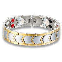 Yutang Stainless Steel Magnetic Therapy Bracelets Pain Relief for Arthritis and Carpal Tunnel with Remove Tool