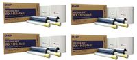 4 Cases of RX1HS 4x6 Printer Media - 1400 Prints Each - Total 5600 Prints Shipped from KOBIS - A DNP Authorized reseller
