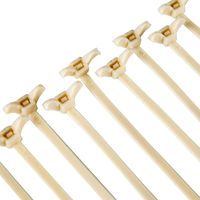 Wing Tie 6" (Set of 100), Heavy-Duty Twist-Off Cable Ties for Cable Management