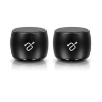 Aluratek Dual Speaker Portable Bluetooth Stereo Speakers Strong Bass Powerful Volume True Wireless Stereo Technology Hands-Free Talking 2x3W Wireless Speaker Pair with Phones, Tablets, TVs and PCs