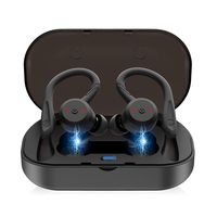 Sunjoyco Bluetooth 5.0 Earbuds, True Wireless in-Ear Headphones with Built-in Mic & Charging Case, IPX7 Waterproof Mini Earphones 3D Stereo Sound for Sport Running