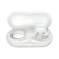 Mini Wireless Earbuds Bluetooth Headphones - Touch Control V5.0 Earpieces Wireless Mini Twins Stereo Sweatproof Sport Earphone Built in Mic Noise Cancelling Headset with Charging Case (White)
