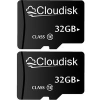 Cloudisk 2Pack 32 GB Micro SD Card,100% Real Capacity Class10 UHS-1 Memory Card Flash Memory Micros Cards