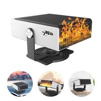 Tenlso Portable Car Heater Defroster, 2 in 1 12V 150W Windshield Defogger Heater & Cooling Fan, Plug Into Cigarette Lighter/Fast Heating Demister/ 180-dgree Rotation/Low Noise