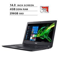 Acer Aspire 3 Newest 14-Inch Premium Laptop, AMD Dual Core A9-9420e up to 2.7GHz, AMD Radeon R5, 4GB DDR4 RAM, 256GB SSD, Webcam, HDMI, WiFi, Bluetooth, Windows 10 Home, Black