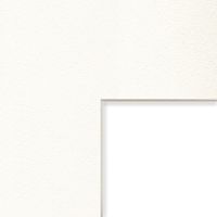 Craig Frames B505 8x10-Inch Mat, Single Opening for 3.5x5-Inch Image, White and Cream Pebble with Cream Core