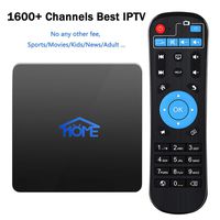 4K HD IPTV Receiver Box 2019 New IPTV Device Inlcuding 1600+ Global Channels from US Brasil India Arab, Support Android 7.1 Bluetooth 4.0 No Montly or Yearly Fee
