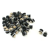 uxcell 50Pcs DC022 2.1x5.5mm DC Power Jack Socket PCB Mounting for Earphones